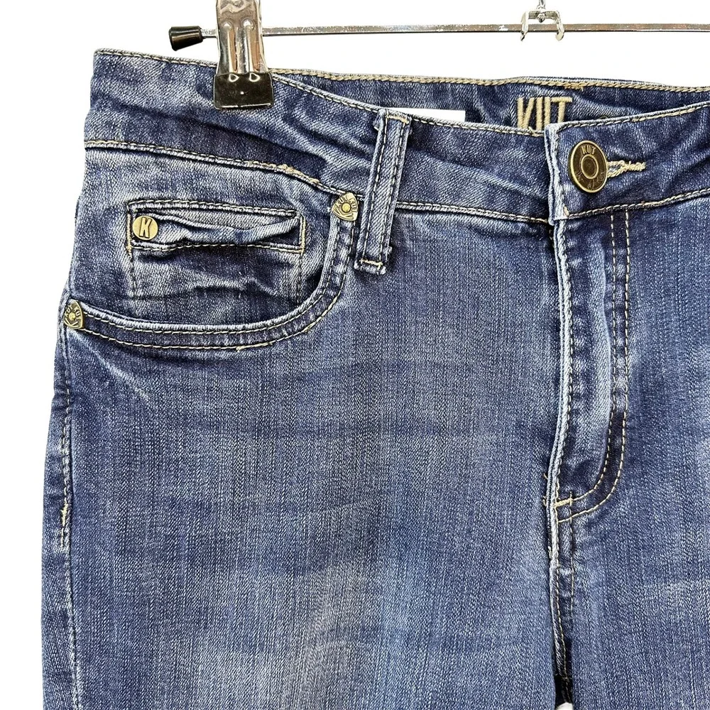 KUT FROM THE KLOTH Katy‎ Ankle Straight Leg Jeans • 2 • blue denim
